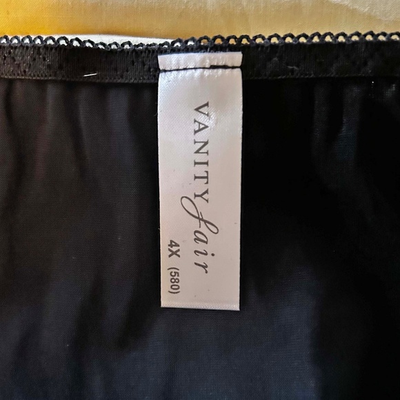 5 BRIEFS, NYLON SPANDEX, BLACK, SIZE 4X, VANITY FAIR, IN ORIGINAL BAG, TAGS ON, - Picture 7 of 7